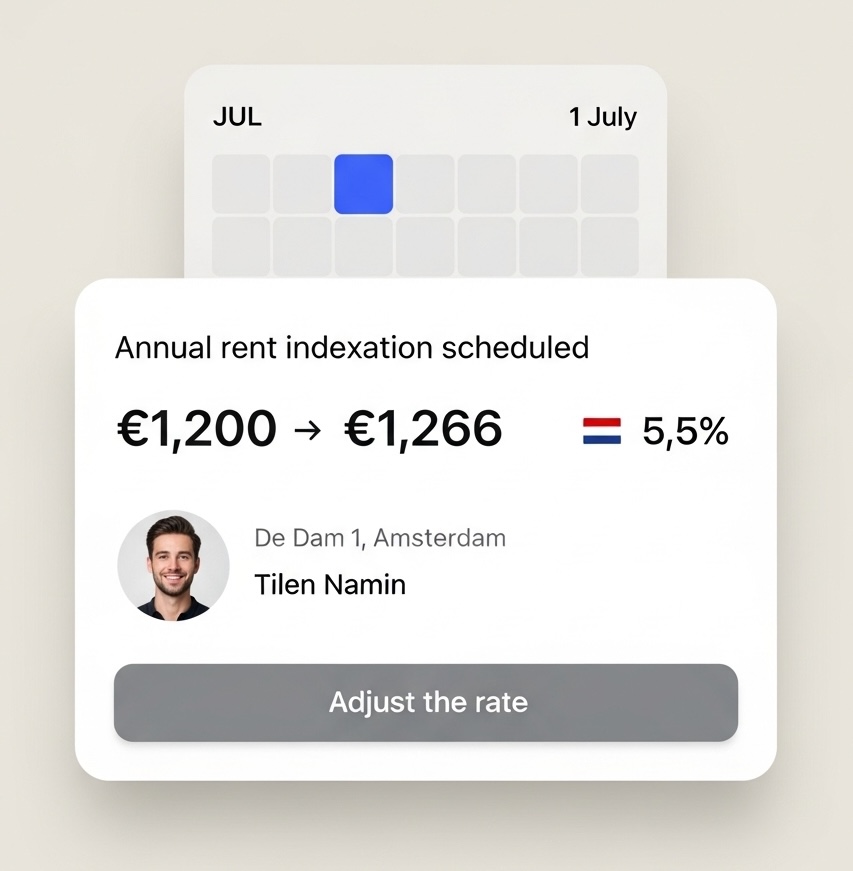 Annual rent indexation notification